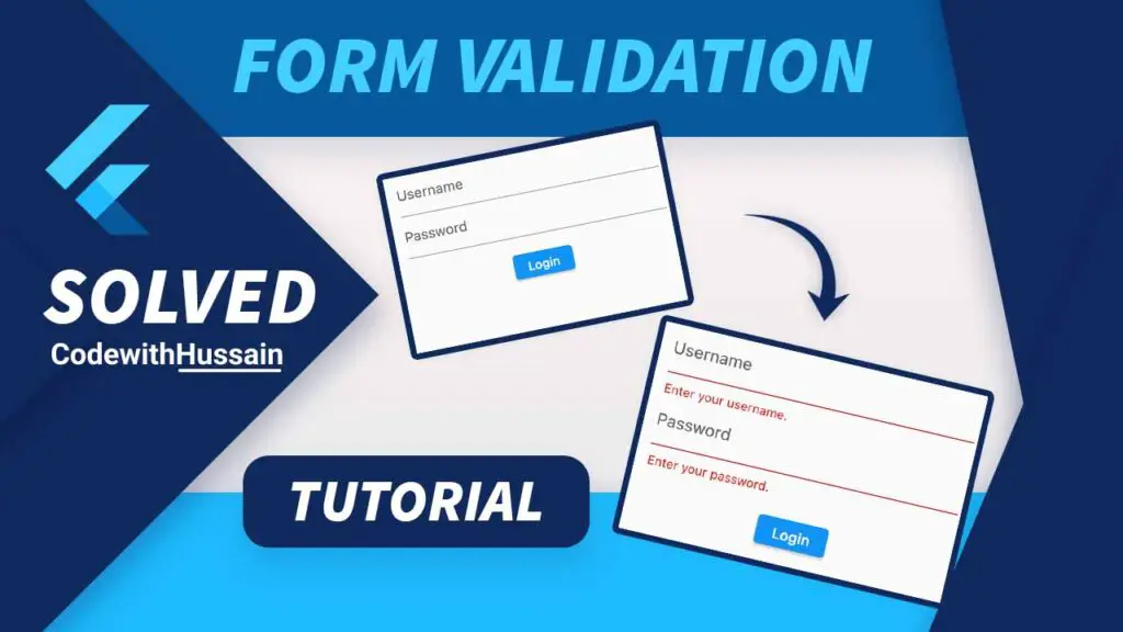 Flutter Form Validation – Complete Step-By-Step Guide